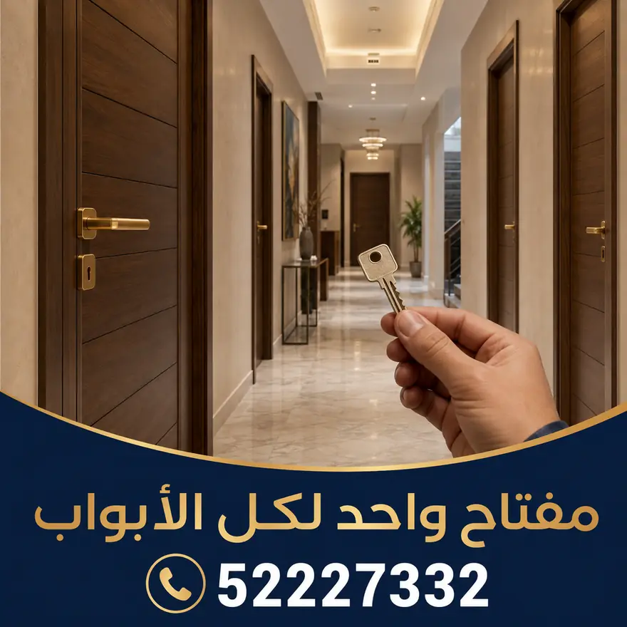 مفتاح واحد لكل الأبواب المتوافقة في المنزل بالكويت