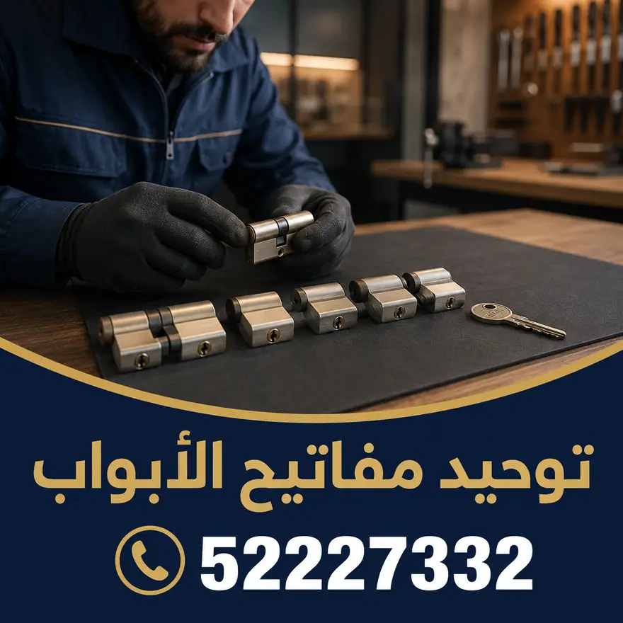تجهيز وتوحيد سلندرات الأبواب ضمن نظام مفاتيح واحد بالكويت
